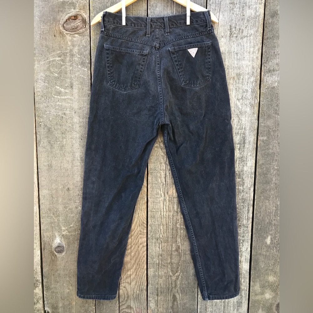 VTG 80s-90s Guess by Georges Marciano High Waist Black Denim Jeans 29 Waist